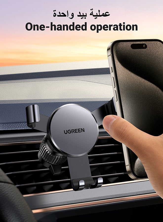 Ugreen Car Phone Holder For Air Vent With Stable Hook And Auto Lock Design Mobile Mount, Cellphone Car Holder Compatible With iPhone 15/16/14 Series Galaxy S24 S23, Xiaomi, HONOR, etc - Image 2